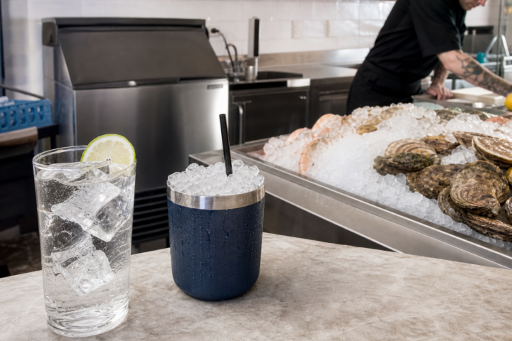 Cube, nugget and flake ice used in foodservice applications